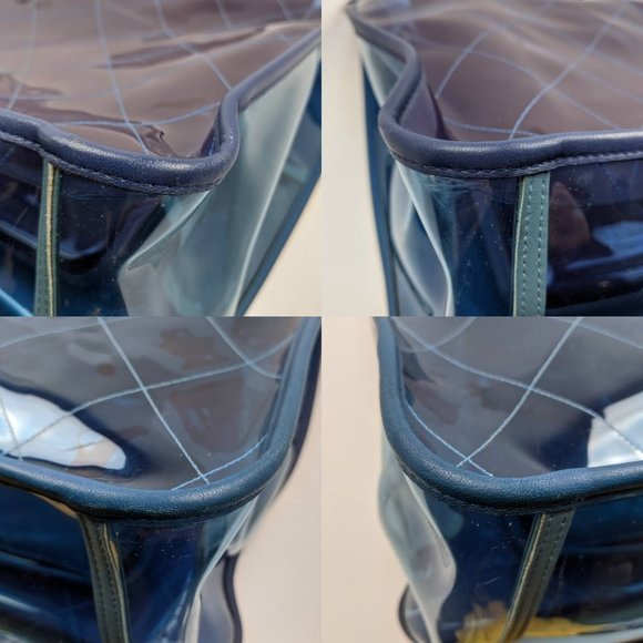 SOLD Chanel Splash Blue Large PVC Shopping Tote - Picture 5 of 7